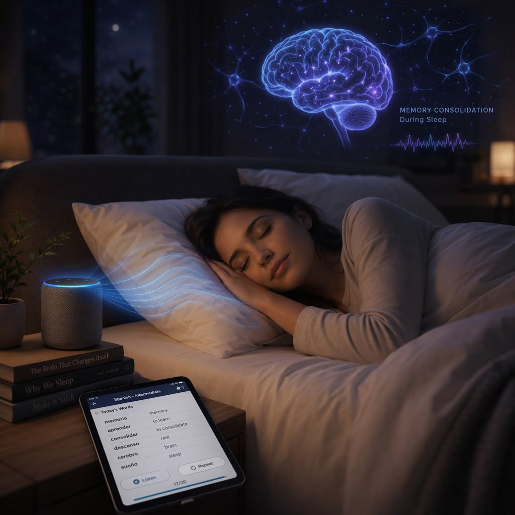 Language Learning While Sleeping