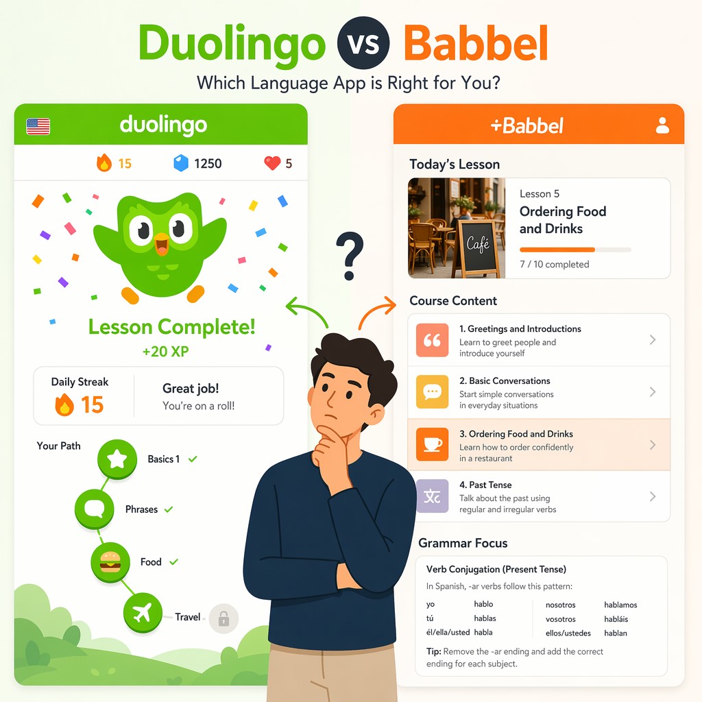 Babbel vs Duolingo